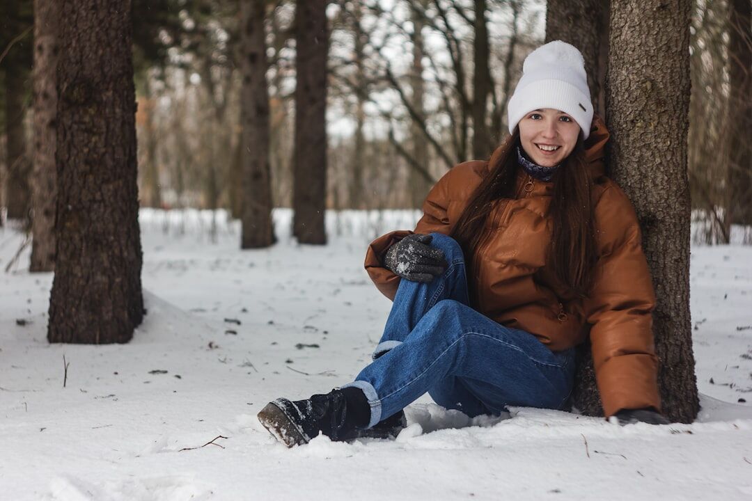 happy woman outdoors