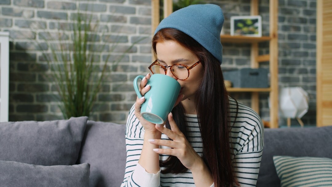 woman morning skincare