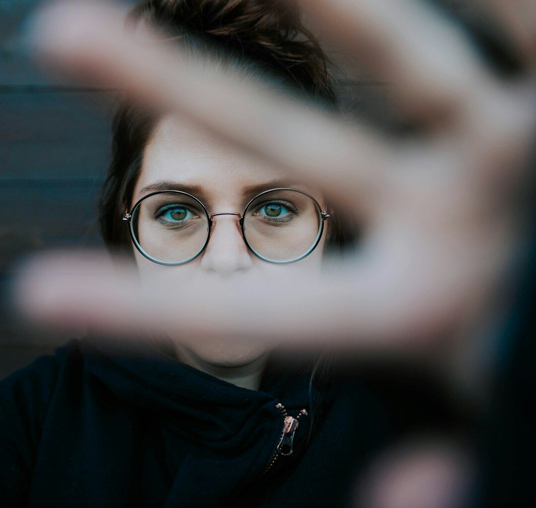 Studio portrait of a young Lithuanian female writer
